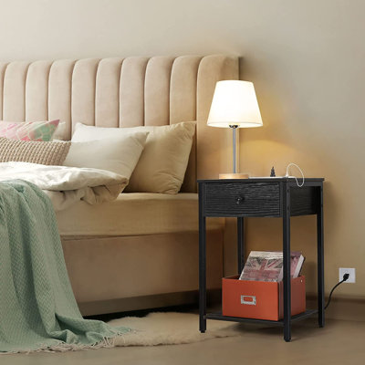 Provenzano 15.75'' W Metal Nightstand