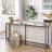 70.9'' Mirrored Glass Top Console Table