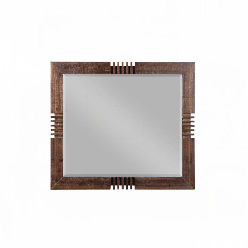 Miroir à finition chêne, 39 po x 44 po