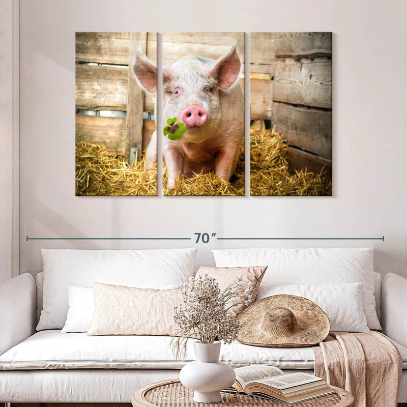 Brampt Lucky Pig, 32" H x 50" W