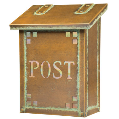 Pasadena Brass Wall Mounted Mailbox
