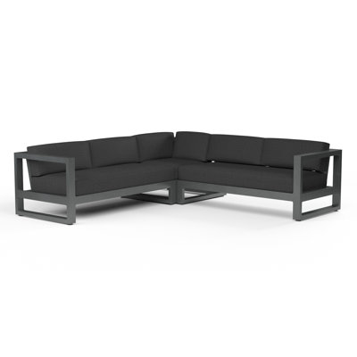 Georgie Patio Sectional with Sunbrella Cushions -  Joss & Main, 1B47D2A2CCC64E46AB39FFB086A627F1