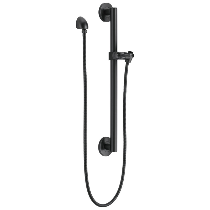 Ensemble de montage en surface universel pour robinet de douche l 4,9 po x H 27,5 po Universal, Noir mat
