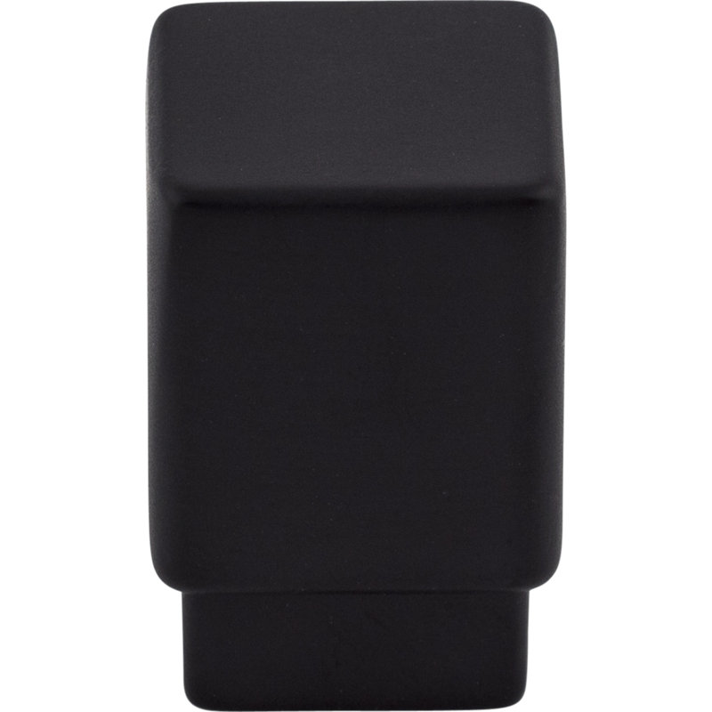 Tapered 1" Length Square Knob, Black, 3/4" Knob Length