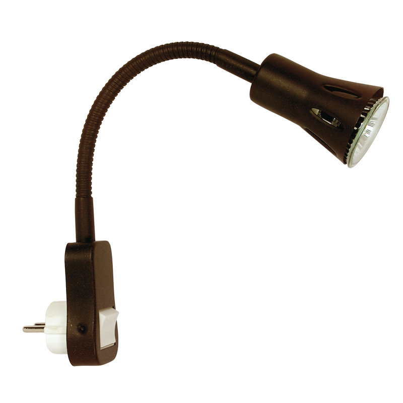 Trafton Plug-in Swing Arm Sconce, Rust