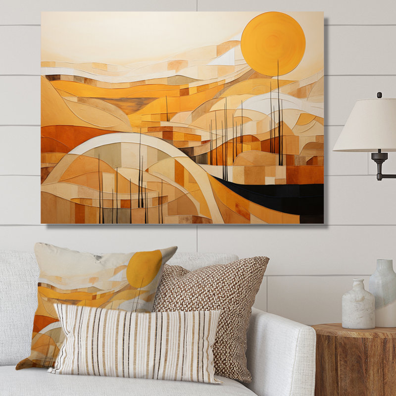 «Abstract Canyon Mirage» - Impression, H 12 po x l 20 po x P 1 po, Toile tendue