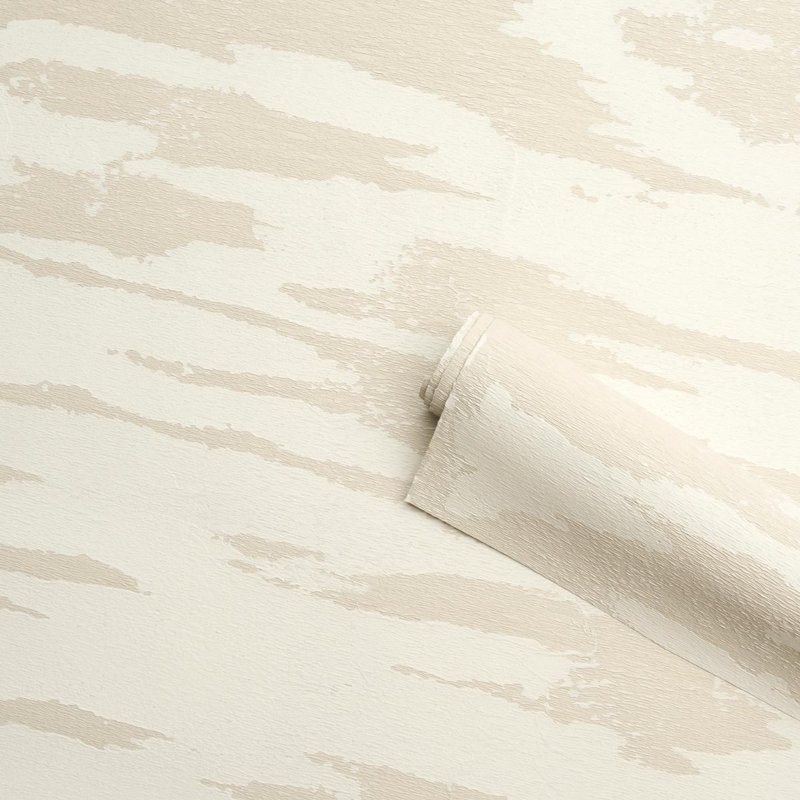 Schumacher x Celerie Kemble Plastered Manuscript Wallpaper, Arctic
