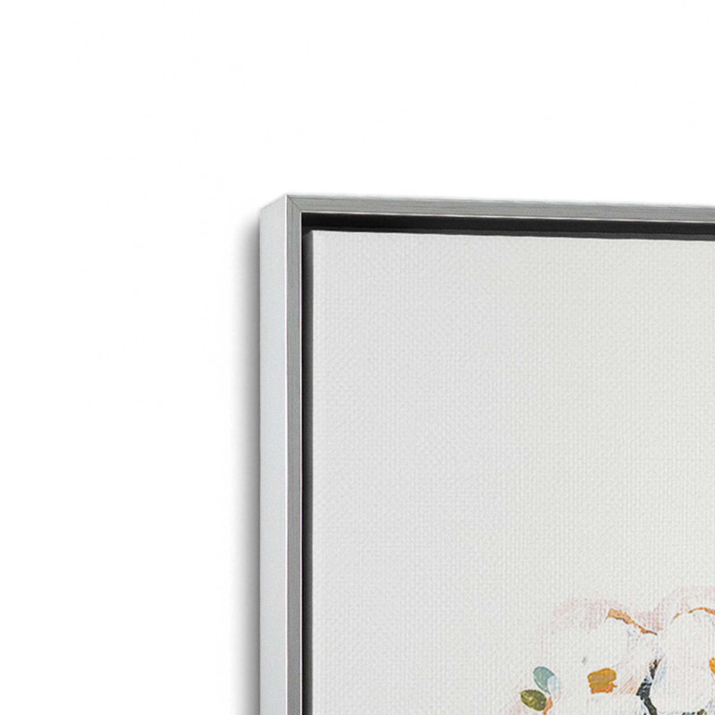 «Hen House Harvest» par Sara Baker, reproduction d'art, L 24 po x H 32 po, Toile avec cadre, Argent
