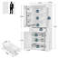 Joele 72 Kitchen Pantry with 4 Doors and 1 Drawer-1889295212