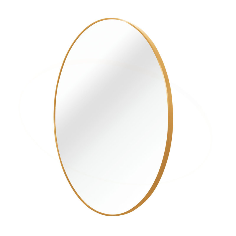 Miroir mural pour salle de bain, 36 po x 36 po, Doré