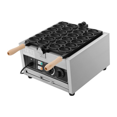 Mini Egg-Shaped Waffle Making Machine Silver Waffle Making Machine