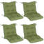 Ensemble de 4 coussins de siège / dossier 18 po x 36 po x 3,5 po pour l'extérieur-714821975-715763466-716918468