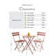 Laster Garden Dining Table Set With 2 Matching Dining Chairs - Patio Bistro Set for Modern Garden-629005608