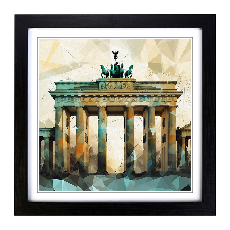 Single Picture Frame Print on Wood, Black
