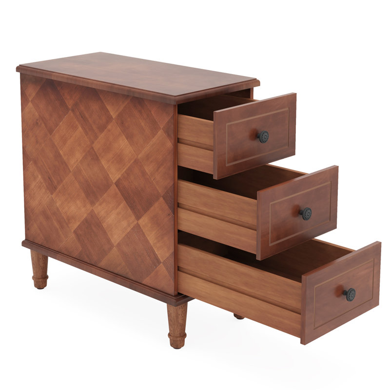 11.81" Solid Wood Narrow End Table