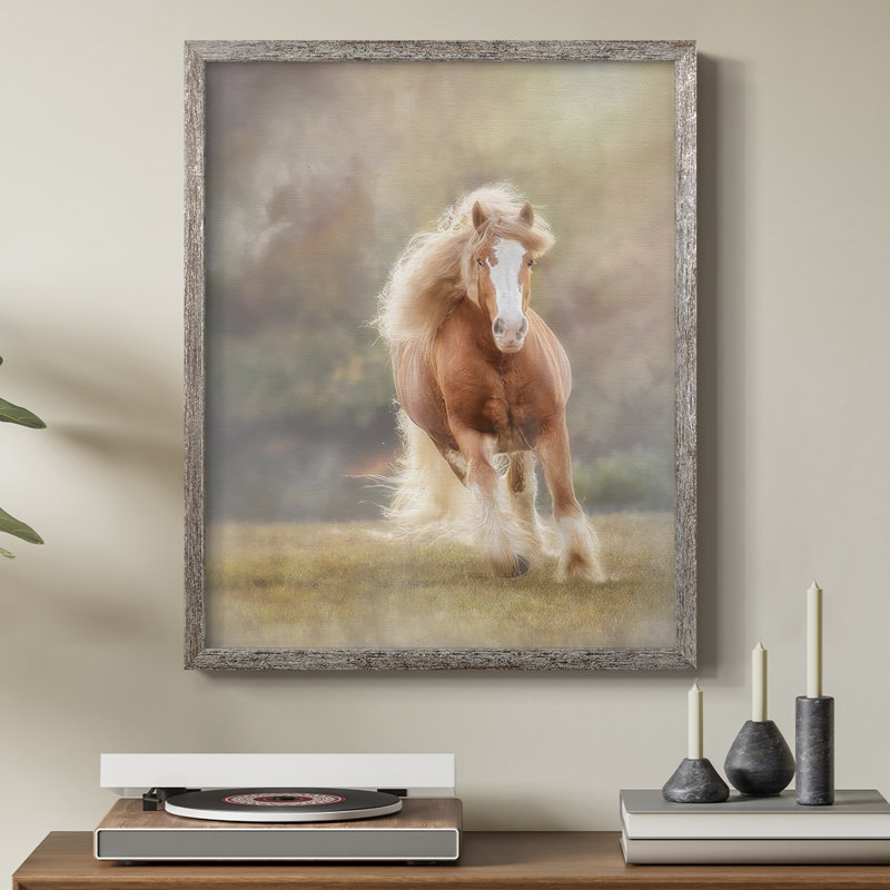 «Horse Motion VII», reproduction encadrée - bois massif, H 11 po x l 9 po