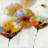Contemporary Orange Metal Print Decor