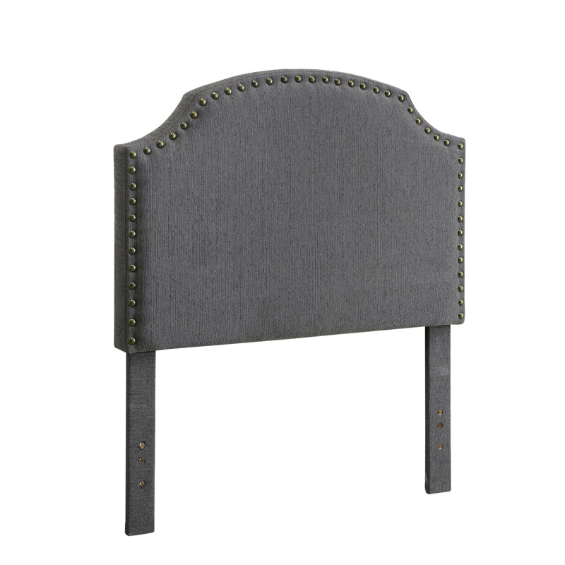 Tête de lit tapissier, Gris, Simple