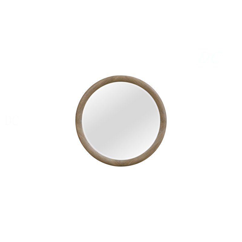 Miroir rond English Oak