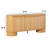 Aaric 70" Modern Large Curved Wood Sideboard TV Stand with Cabinet Storage-122929550