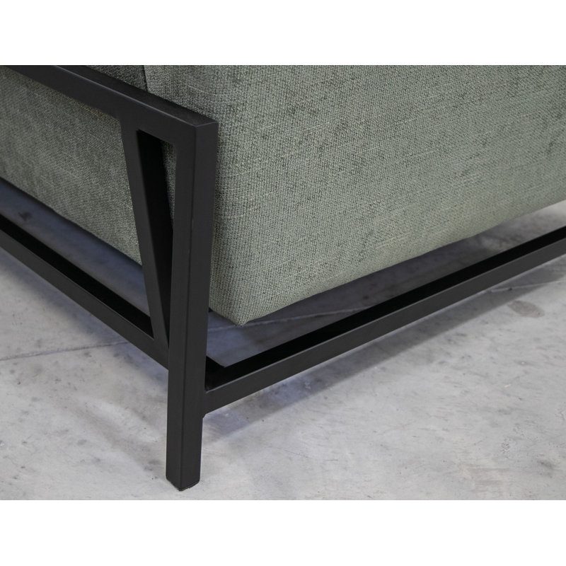 Structure et base en bois Freidin, causeuse, Olive