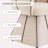 Upholstered Swivel Vanity Chair- Modern Accent Chair for Makeup Room, Beige-1716463746