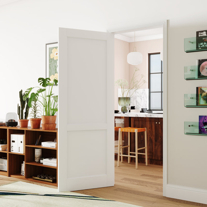 2 portes de garde-manger intérieures standard en bois massif sans quincaillerie, 32 po x 80 po