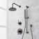 Lexia Pressure Balance Shower System with Slide Bar and Hand Shower