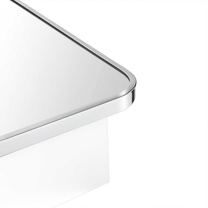 Garnes Recessed or Surface Mount Framed Medicine Cabinet with Adjustable Shelves, Chrome, 40" H x 20" W x 4.84" D