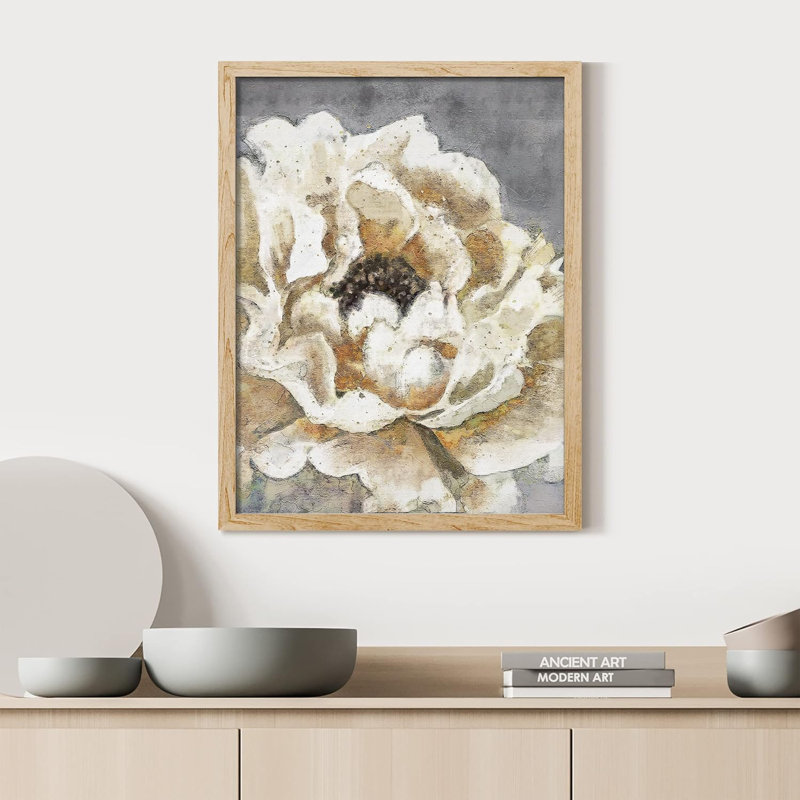 «Vibrant Yellow Garden Carnation Flower Wall Art Floral Botanical Prints Decor», œuvre d'art encadrée sur papier, Naturel