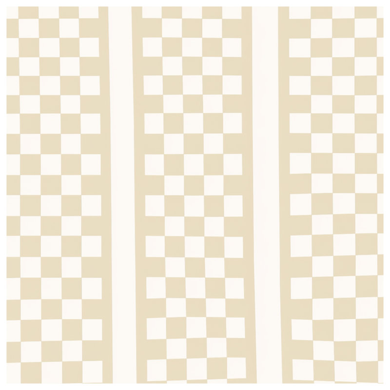 Édredon à carreaux beige, Twin Extra Long