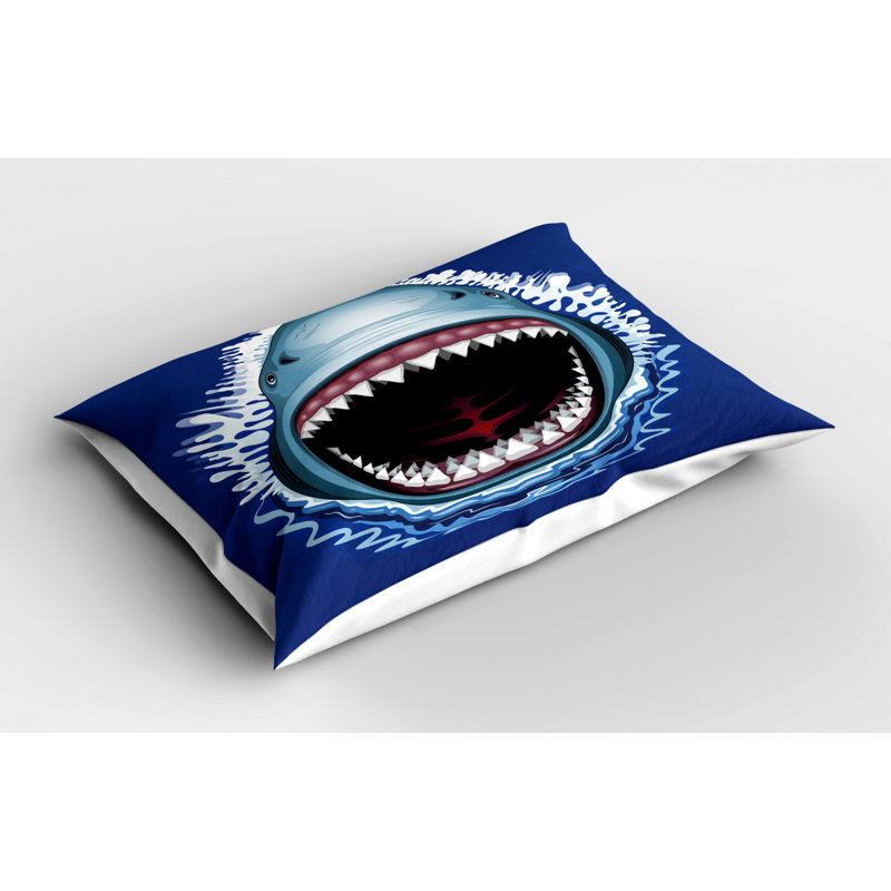 Shark Polyester Sham Set, Queen