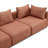 Tov Furniture Hangover Sedona Red Textured Fabric 5-Piece Modular L-Sectional-779875857-779876320