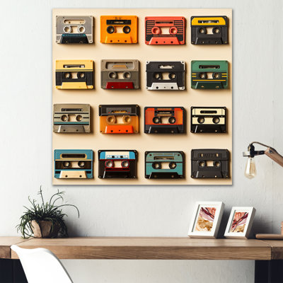 Retro Cassette Tape Collection III - Cassette Tapes Wall Art