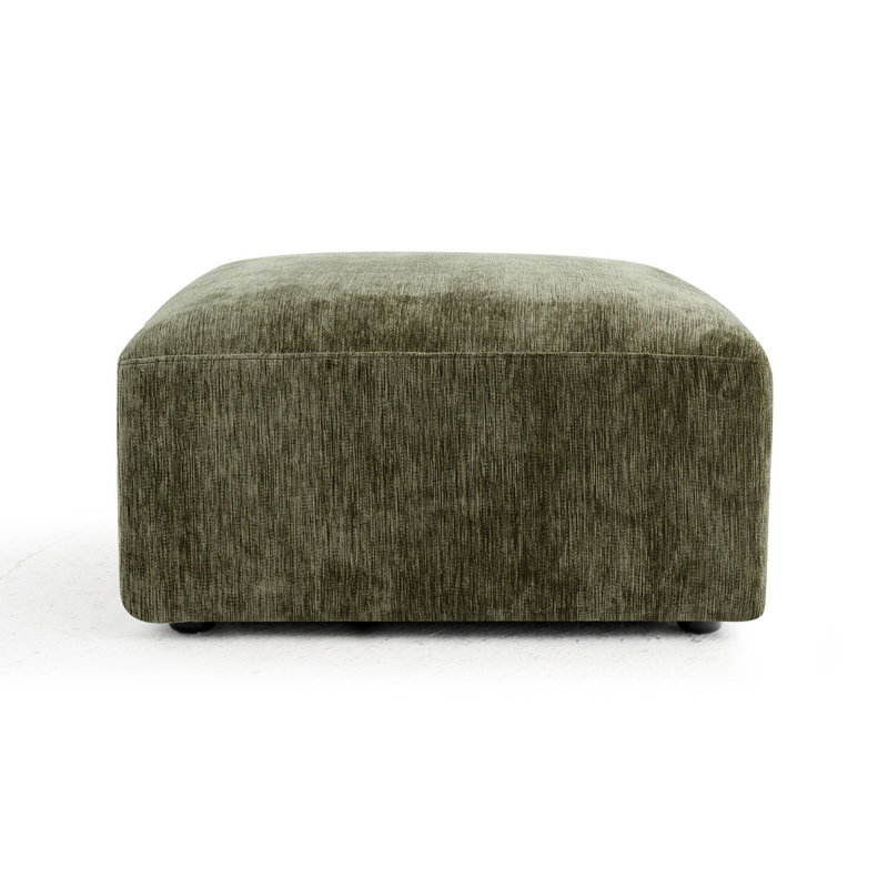 Repose-pieds modulaire convertible, Chenille verte