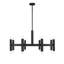 Lustre 16 lumières Meridian en noir mat-799392194