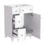 Armoire de salle de bain avec lavabo en céramique, 2 tiroirs, 1 porte-11904988