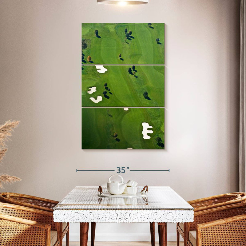 Sireci Golf Course From Above, 65" H x 42" W