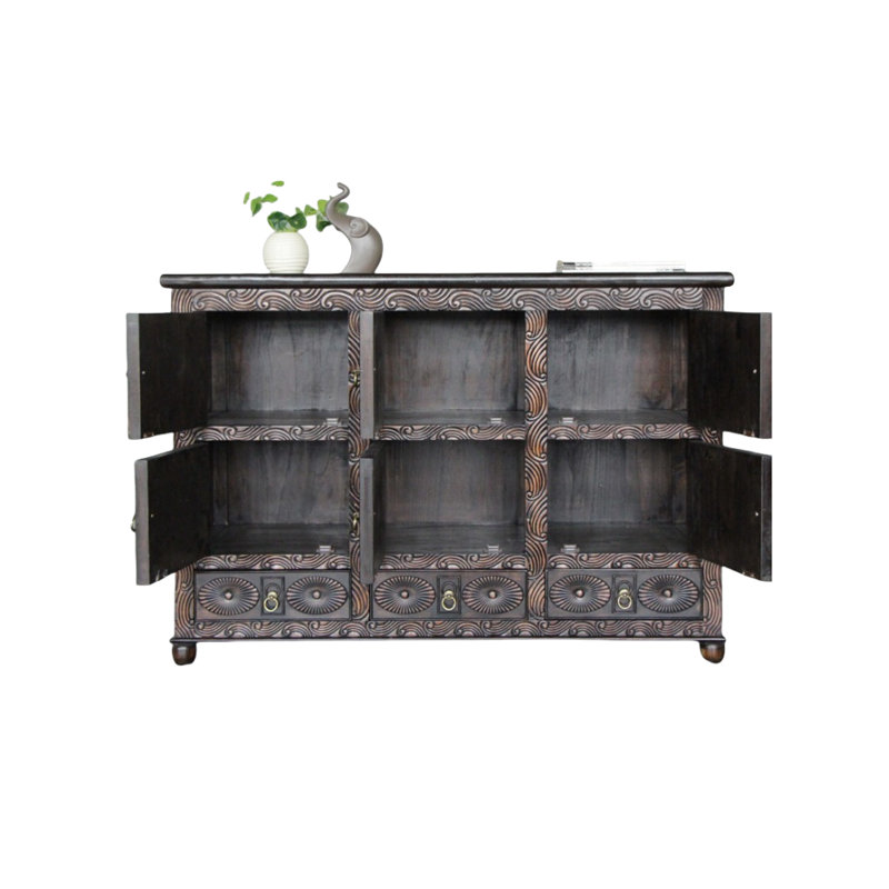 Solid Wood Accent Cabinet