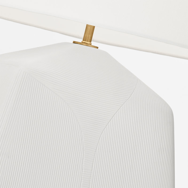 Tallulah Table Lamp, Matte White