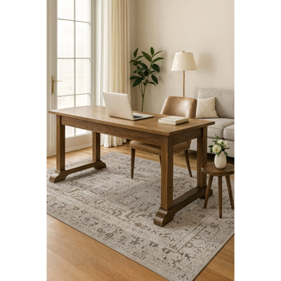 Tapis texturé beige texturé