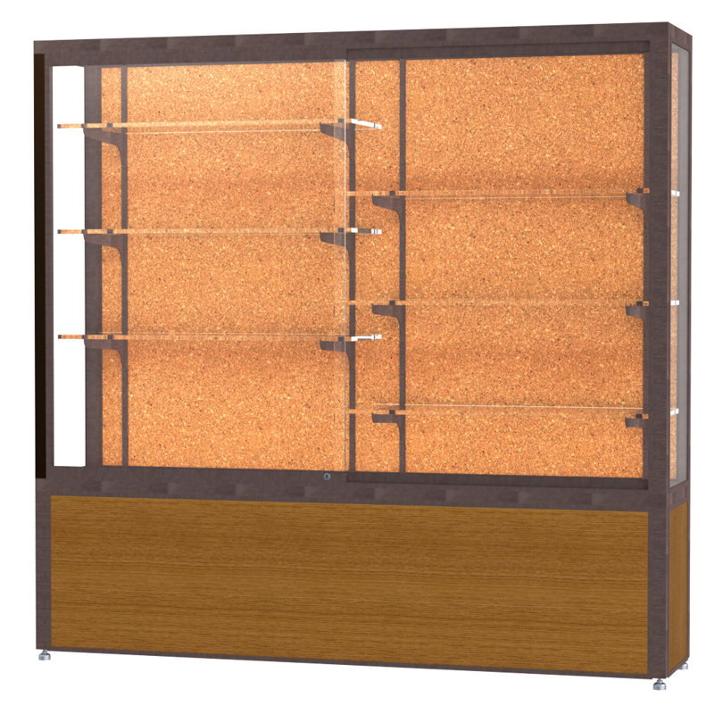 Vitrine en aluminium Défi Series du trophée, Liège, Satin, H 66 po x l 48 po x P 16 po