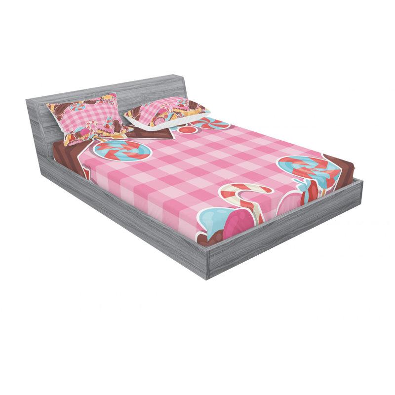 Microfiber Sheet Set, Queen Sheet Set with Fitted Sheet