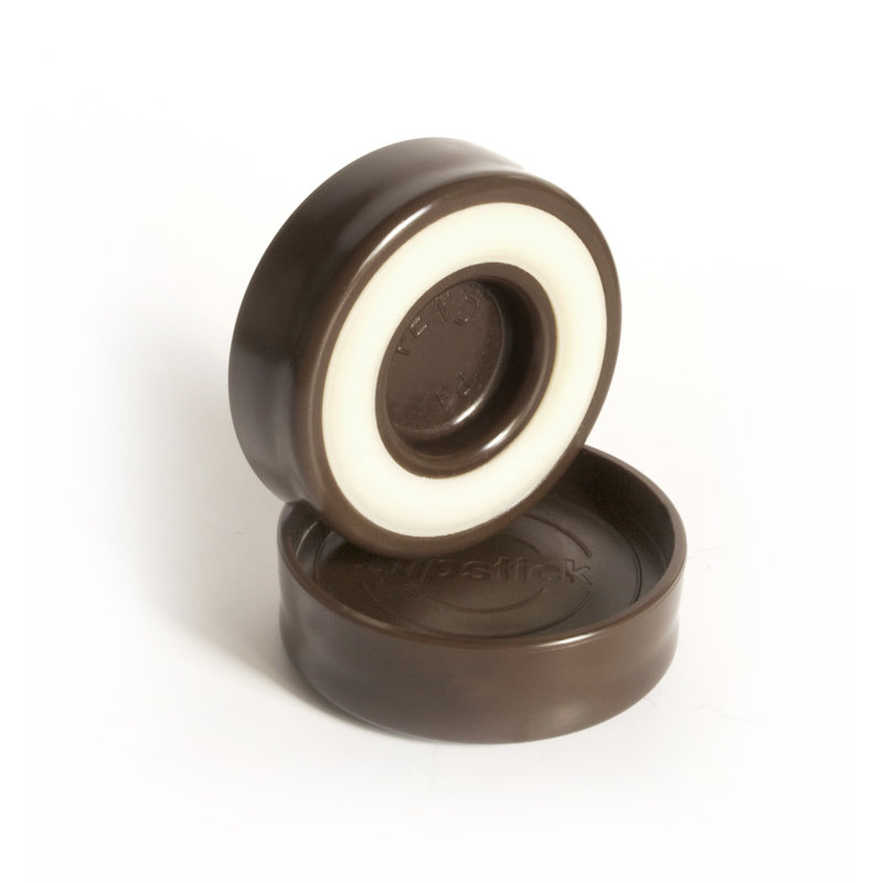 Chocolate Brown Rubber Furniture Leg Floor Protector Coaster Cups (Set of 4)