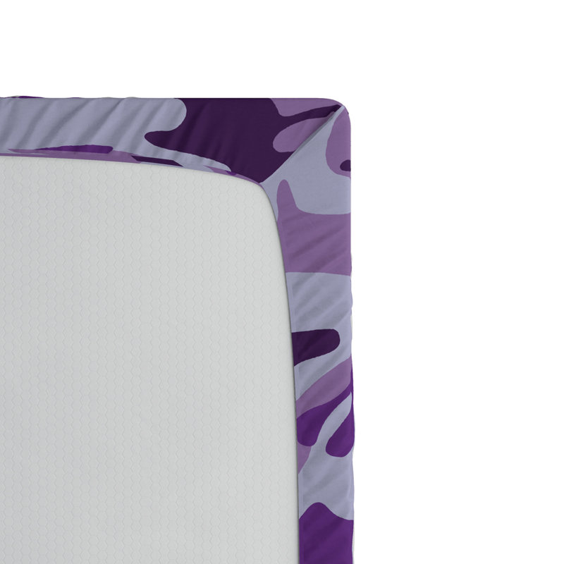 Microfiber Camouflage Fitted Sheet, Queen Fitted Sheet
