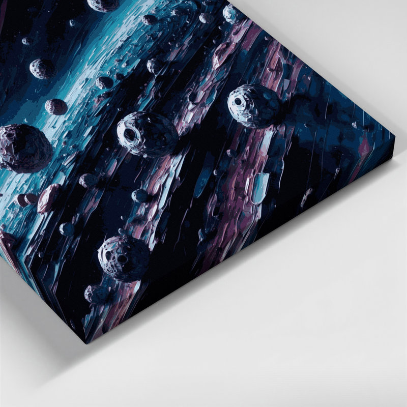 Art mural sur toile gris, H 32 po x l 32 po