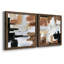Plateau de montagne - ensemble de 2 peintures sur toile encadrées-2094110384-2094110387