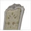 Chaise d'appoint en tissu et blanc os