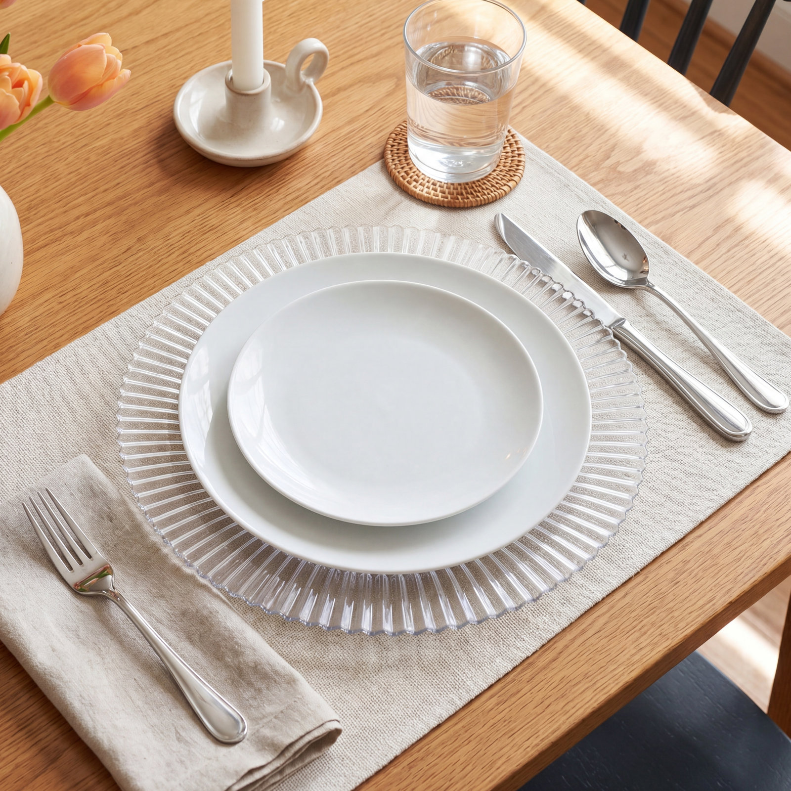 Archie Dinnerware Set, Clear