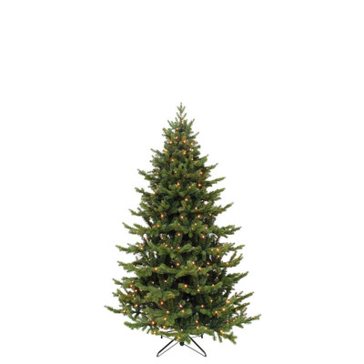 5.09' H Lighted Artificial Fir Christmas Tree